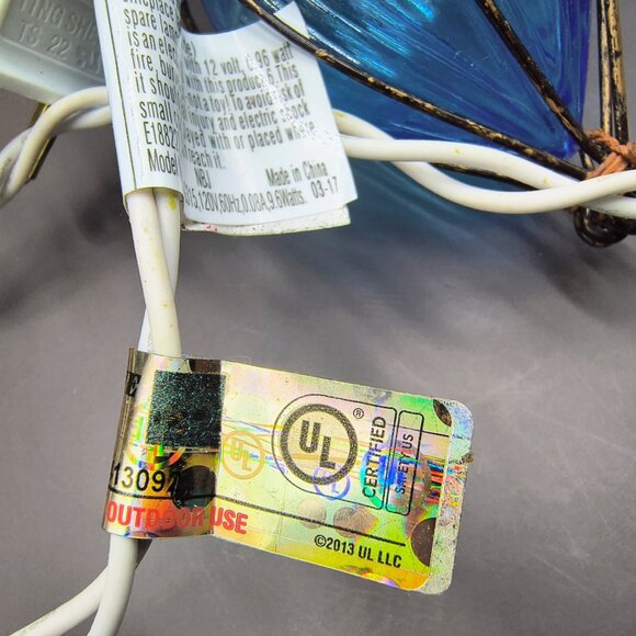 Teardrop Wire Cage String Lights Patio Garden Indoor/Outdoor 10-Lights Large 4" - Picture 7 of 13